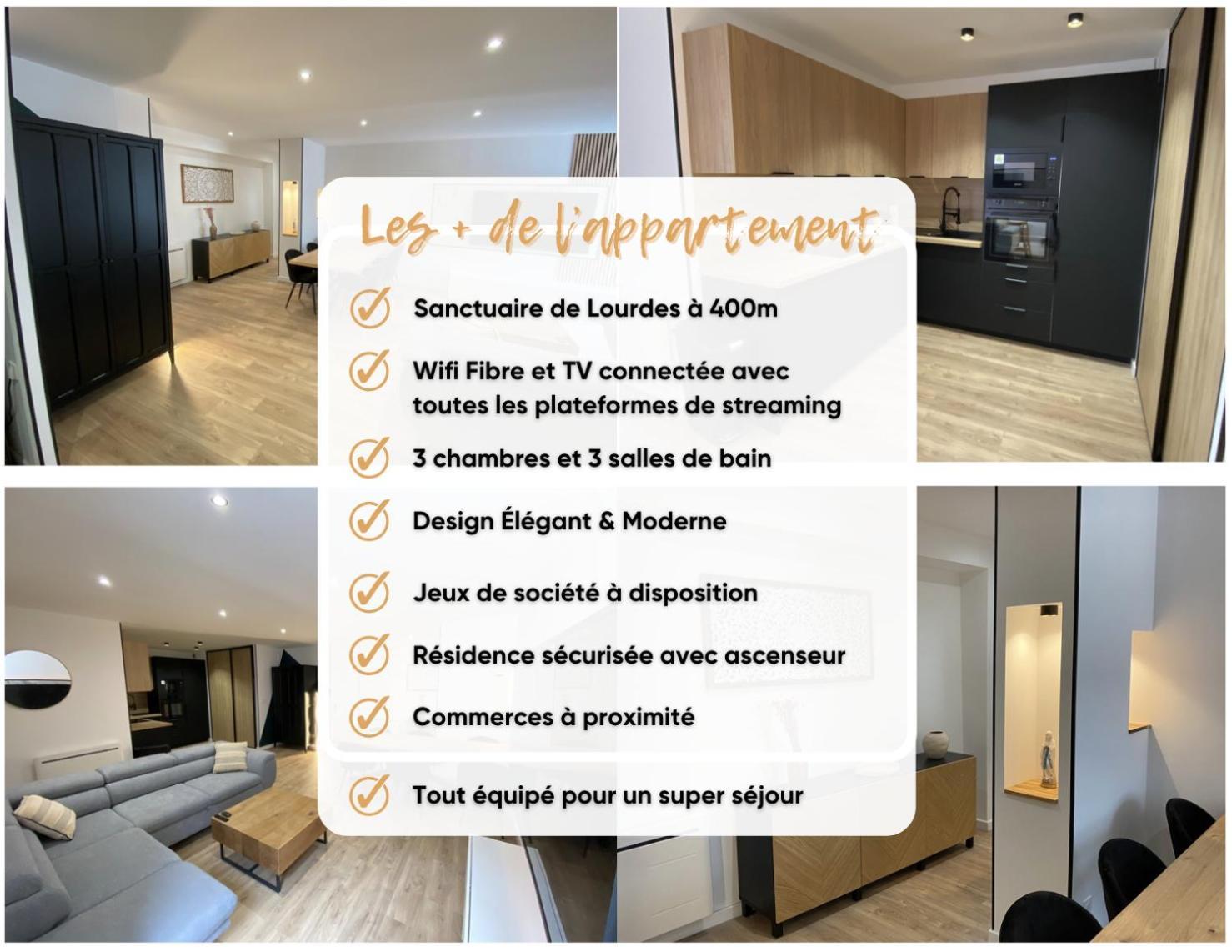 Madonna Elegance, Proche Sanctuaire, 95M2 Daire Lourdes Dış mekan fotoğraf